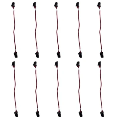 Image of DONGKER 10pcs Hat Retainer Clips,Windy Strap Clips for Golfing Fishing Boating Sailing Climbing Red