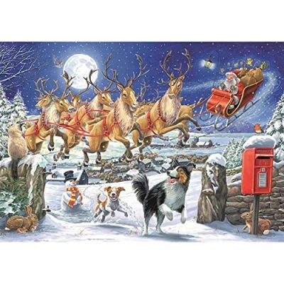 Image of Otter house 1000 Piece Jigsaw Puzzle Chasing Santa