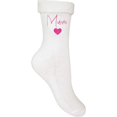 Image of Mum Super Soft Cosy Thermal Bed Socks (Signature Heart)