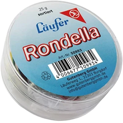 Image of Rondella Runner Rubber Rings 25 g Round tin Größen Sortiert