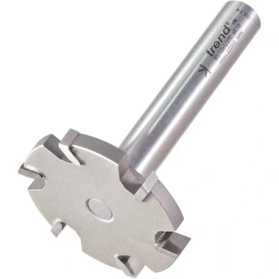 Image of Trend Professional Six Wing Trimmer Router Bit, 1/2 Inch Shank, 52.3mm Cut Diameter and 6.5mm Length, 90/22X1/2TC
