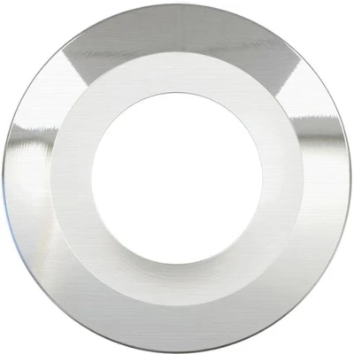Image of Luceco FType Bevelled Profile Bezel Brushed Steel EFTBZBS 01