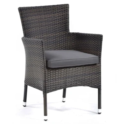 Image of BrackenStyle Ascot Rattan Tub Chair With Dark Grey Cushion Outdoor Patio Furniture Commercial Grade Perfect For Bars, Cafes, Bistros, Patios and Gardens!
