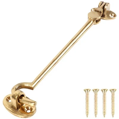 Image of Solid Brass 8&quot; Cabin Hook Silent Long Arm Eye Catch