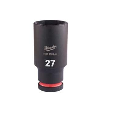Image of Milwaukee SHOCKWAVE Impact Socket 1/2 Inch Long 27 x 78 mm