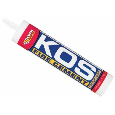 Image of Everbuild KOS Flue Cement Ready To Use Resistant Temperatures Up 1250˚C 300ml