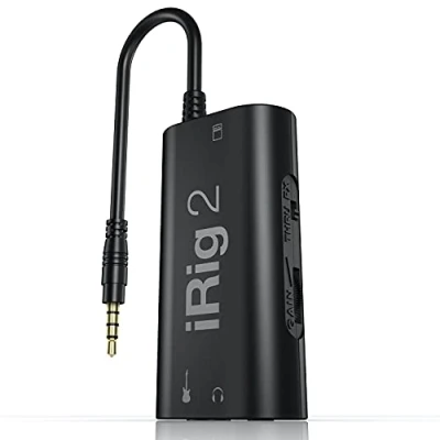 Image of IK Multimedia iRig 2 Mobile Guitar Interface, Black
