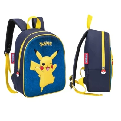 Image of mybagstory 3D backpack Pokemon Blue Child school Kindergarten Daycare Boys bag Size 32 cm Adjustable straps Gift idea, Blue, Enfant