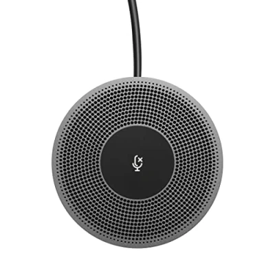 Image of Logitech Expansion Mic for MeetUp, Plug and Play, Indicator Lights, Microphone Type Mono, Wideband, Noise Canceling, PC/Mac/Laptop/Macbook/Tablet Black
