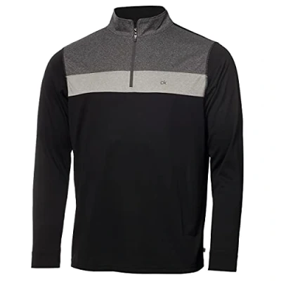 Image of Calvin Klein Mens Smith River Sweater Black XXL