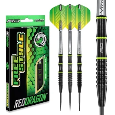 Image of RED DRAGON Freestyle 23g Tungsten Darts Set with Flights and Stems
