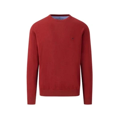 Image of Fynch Hatton Men`s Crew Neck Jumper 1314 210 360 Scarlet M