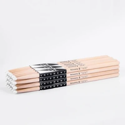 Image of Vaisoeny 5A Drumsticks, Nylon Tip Drum Sticks Set for Acoustic Drums or Electronic Drums, Oval Maple Drumsticks Drummers and beginners (12 Pair)