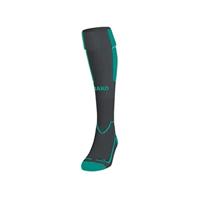 Image of JAKO Lazio Socks Unisex Anthracite/Turquoise, 4 (39 42)
