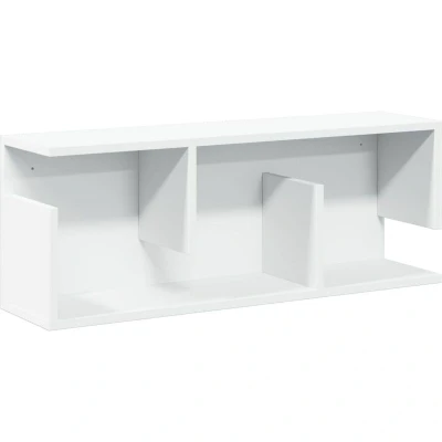 Image of vidaXL Wall Cabinet 80x20x30 cm White Engineered Wood