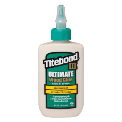 Image of Titebond 1412 Ultimate Indoor Outdoor Wood Glue Waterproof 4oz, Brown