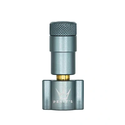 Image of Peaty&#039;s CO2 Tyre Inflator Head Only Unique Compact Straight Line Design for Maximum Airflow &amp; Rapid Inflation, Presta Valve Compatible Bike Tire Pump Mountain, Road Gravel Bikes Slate