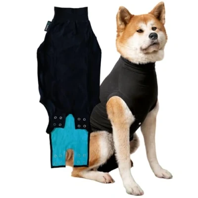 Image of Suitical Recovery Suit Dog, Large, Black