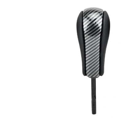 Image of Car Gear Knob Shifte For BMW E39 E46 E53 E60 E61 E63 E64 E81 E82 E87 E90 E91 E92 E93 E83 ABS Carbon fiber Styling Automatic Shift Shifter Heads(Carbon Short)