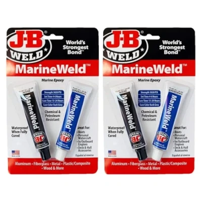 Image of J B Weld 8272 MarineWeld Marine Epoxy 2 oz, Sets