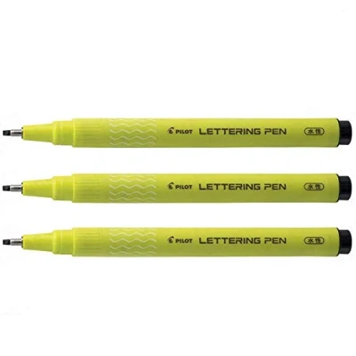 Image of Pilot DR Lettering Pen for Calligraphy Pack of 3 2.0mm