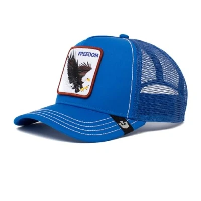 Image of Goorin Bros. The Freedom Eagle Adler Blue A Frame Adjustable Trucker Cap One Size