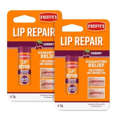 Image of O&#039;Keeffe&#039;s Lip Repair Cherry Balm 4.2g (2 Pack)