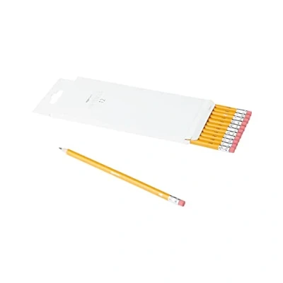 Image of Amazon Basics Graphite HB Pencils in Box Pack of 12, Yellow