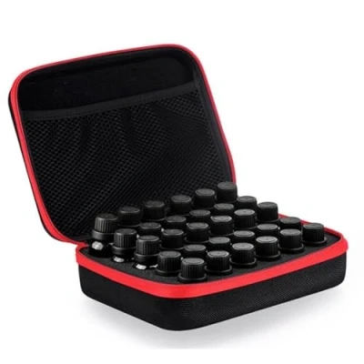 Image of Oaygat 30 Bottles Essential Oil Carrying Case Travel EVA Storage Holder Box Foam Insert Organizer Tote Waterproof Hard Shell Bag for 5ml 10ml 15ml Nail Polish Varnish