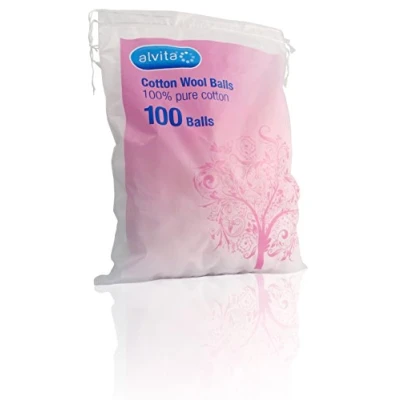Image of Alvita Cotton Wool, 100 Balls