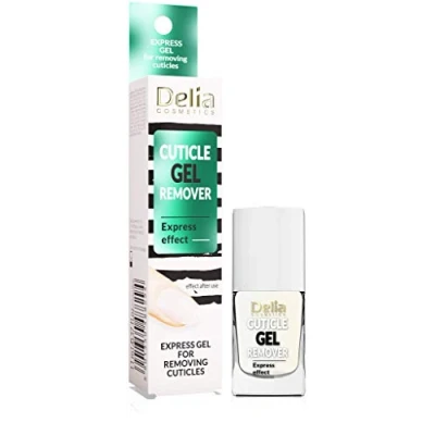 Image of Delia Cosmetics Cuticle Remover Gel Formula Softening with Aloe Vera &amp; Vitamins A F Quickly Softens Dry Sin 11 ml