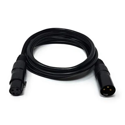 Image of MainCore 2m XLR Male to Female Microphone 3 Pin Extension Audio Cable Lead Cord Compatible With Amplifiers, Microphones, Mixer, Preamp, Speaker &amp; Other Professional Studio Recording (2m)