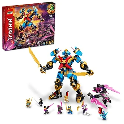 Image of LEGO NINJAGO Nya&#039;s Samurai X MECH Action Figure, 71775 Robot Ninja Toy with Golden Jay Plus 7 Minifigures