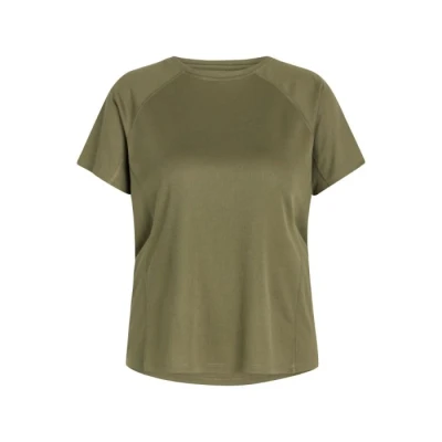 Image of Zebdia Sports Women&#039;s SS Tee Size M in Green Perfect for Running and Training