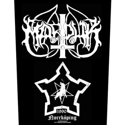 Image of Marduk Back Patch Norrkoping Band Logo Official Black One Size