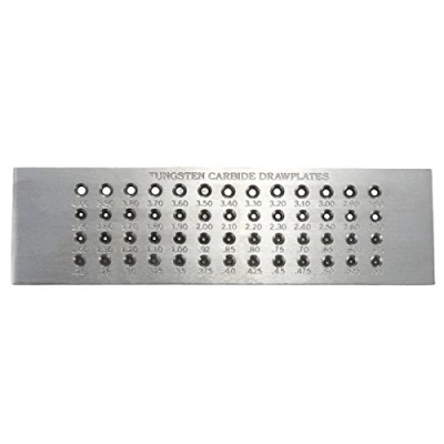 Image of MASUNN 52 Holes 0.26 4.0mm Tungsten Carbide Wire Drawplate For Jewelry Equipment
