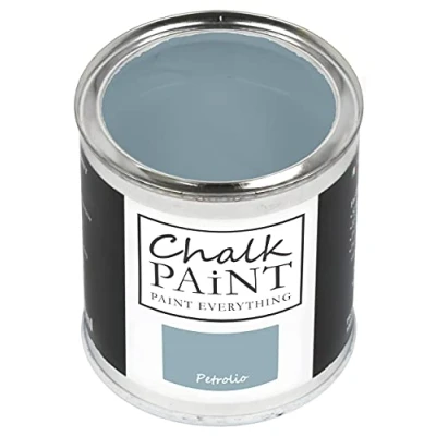 Image of Chalk Paint Everything® Petrolio (Petrol Blue) 750 ml Water Based for Shabby Chic Furniture, Décor, and Upcycling Projects Non Toxic, Easy to Apply