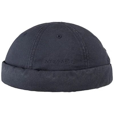 Image of Stetson Ocala Cotton Docker Cap Men hat Made of 100% with Factor 40 UV Protection Summer/Winter Navy XL (60 61 cm)