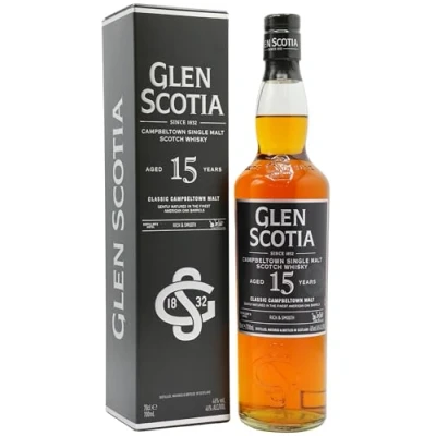Image of Glen Scotia Single Campbeltown Malt 15 year old Whisky 70cl 46% ABV