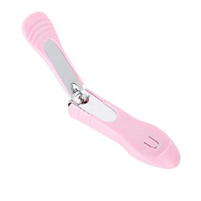 Image of Pink Nail Clipper, Toenail Clippers, Multifunctional Stainless Steel Scissors Fingernail Cutter for Art Salon and Home Thick Nails Seniors