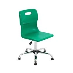 Image of Titan Swivel Senior Chair 435 525mm Seat Height Green T35 GNG