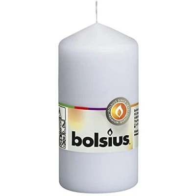 Image of Bolsius Pillar Candle Cello White 12 cm / ø 6
