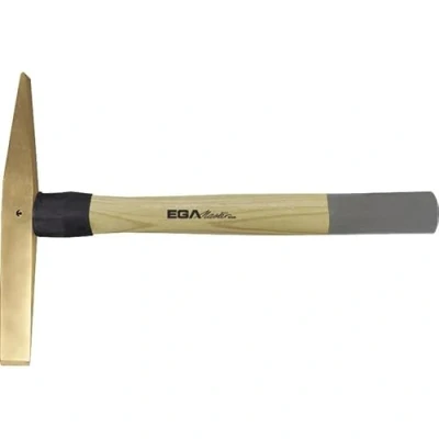 Image of 2x EGA Master Scaling Hammer 200 GR Hickory Handle Non Sparking Brass