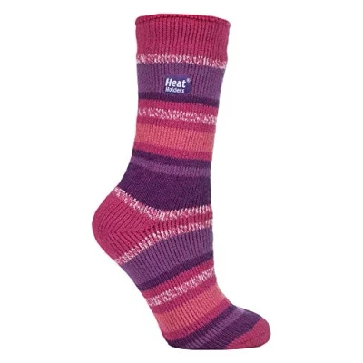 Image of HEAT HOLDERS Ladies Thermal Socks for Winter Outdoor &amp; Indoor Cuddly Fluffy Gifts Women (4 8 UK, Fantasia Pink)
