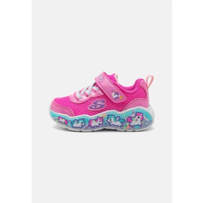 Image of Skechers Boy&#039;s Girl&#039;s Play Scene Fun Squad Sneaker, Pink, 4 UK Child