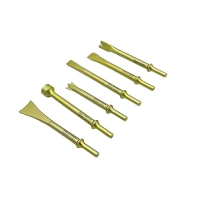 Image of Astro Tools 401K6 6 Piece Heavy Duty Thor Air Hammer, Chisel &amp; Cutter Bit Set .401 Shank