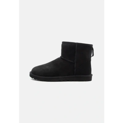 Image of UGG Classic MINI ankle boots, Men&#039;s, Size: 13, Black Suede
