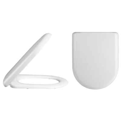 Image of Balterley Standard D Shape Top Fix Soft Close White