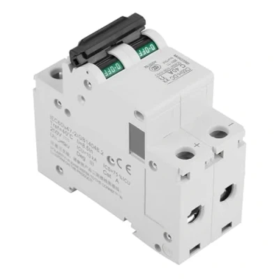Image of DC Miniature Circuit Breaker, C65H 2P 250V Low voltage Breaker For Solar Panels Grid System, DIN Rail Mounting (40A)
