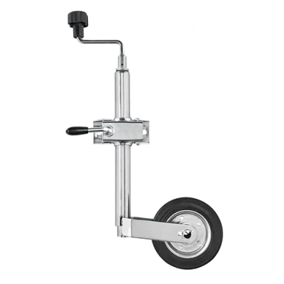 Image of Ring Automotive 34 mm Jockey Wheel Assembly Including Clamp Suitable for Trailers &amp; Fully Retractable